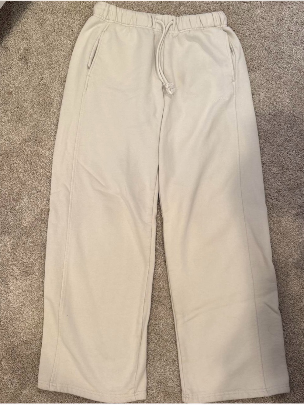 garage cream sweatpants
